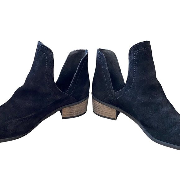 COCONUTS By Matisse Pronto Black Leather V-Cut Ankle Boots Booties Size 7.5 - Picture 3 of 9